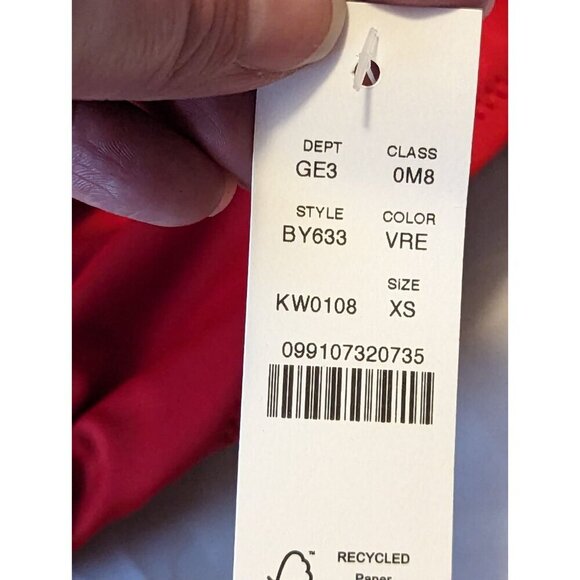 J Crew Women’s Halter Tie Neck Bikini Swim Top XS Red BY633 (888) - Picture 2 of 11